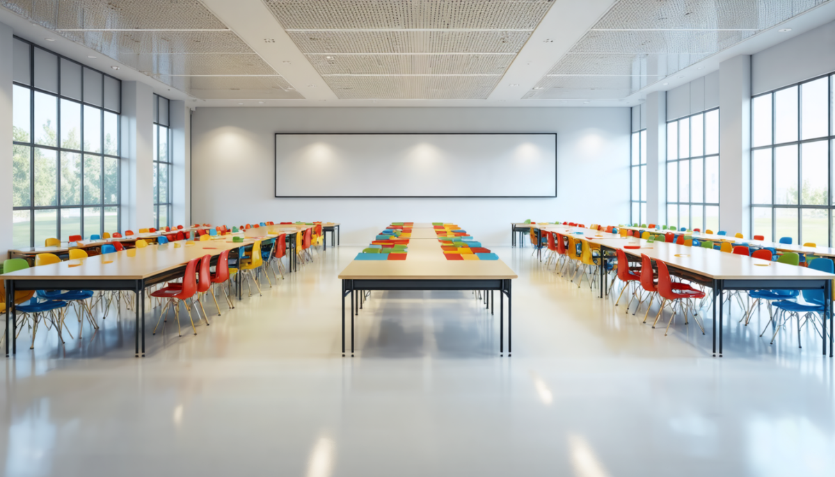 découvrez quel matériau choisir entre stratifié, compact et bois pour réduire le bruit en cantine et rendre les tables plus silencieuses et agréables.